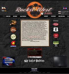 Rockit West Radio, web design colorado, Colorado Springs, graphic design, website, hollywood, web design beverly hills, nevada, auto website, moto cross